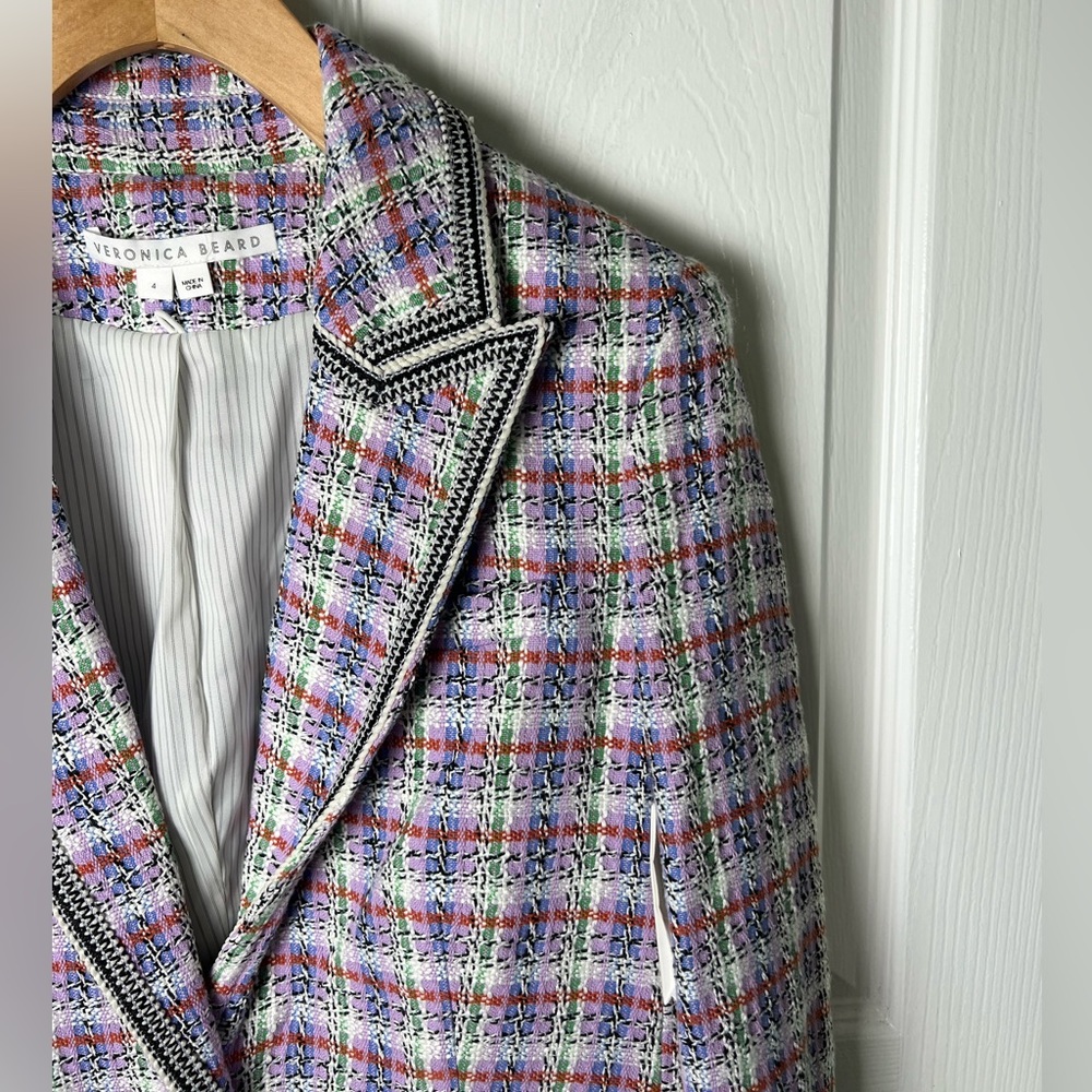 Veronica Beard Tweed Etney Dickey Jacket 4 - Picture 4 of 13